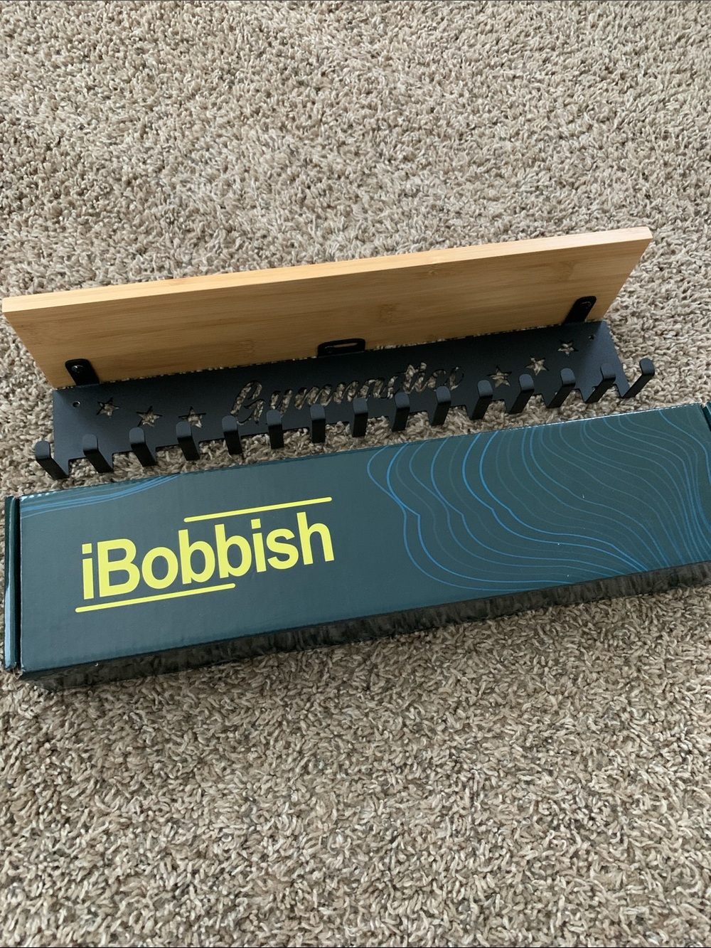iBobbish Gymnastics Trophy and Medal Display Shelf Wall Mount